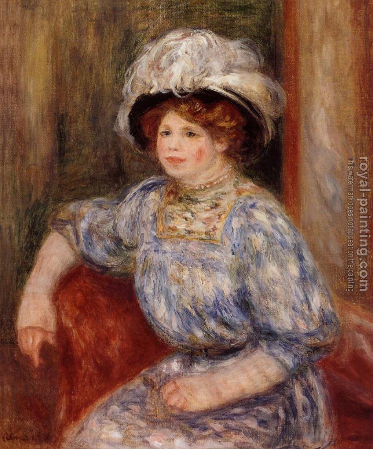 Pierre Auguste Renoir : Woman in Blue Pierre Auguste Renoir : Woman in Blue